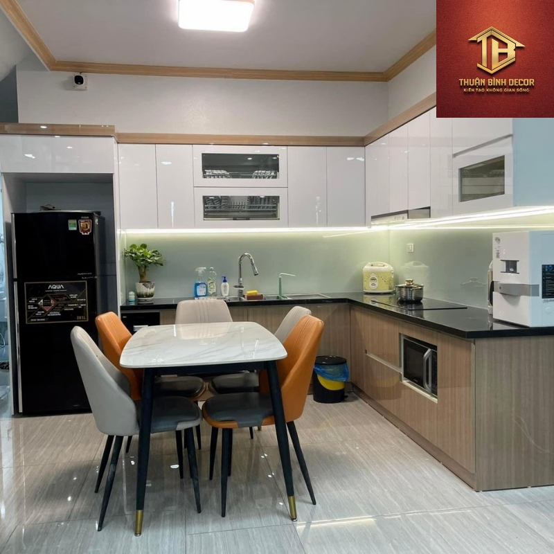 Tủ Bếp Gỗ Công Nghiệp MDF Cao Cấp - TG02