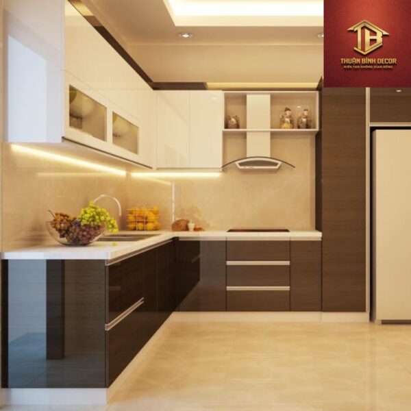 Tủ Bếp Gỗ Công Nghiệp MDF Cao Cấp - TG07