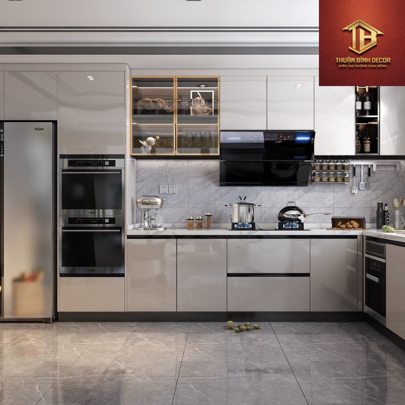 Tủ Bếp Gỗ Công Nghiệp MDF - TG08