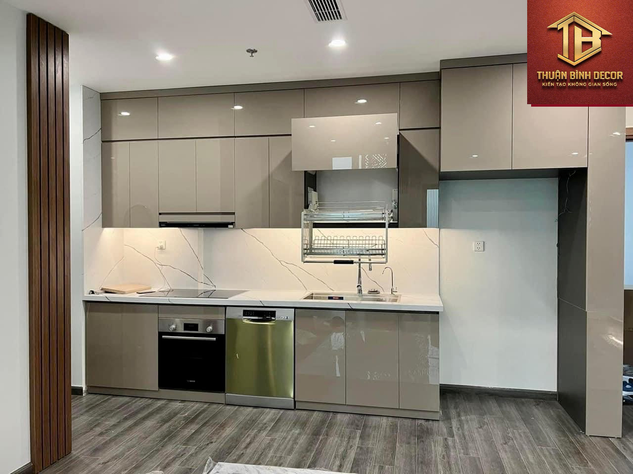 tủ bếp gỗ mdf