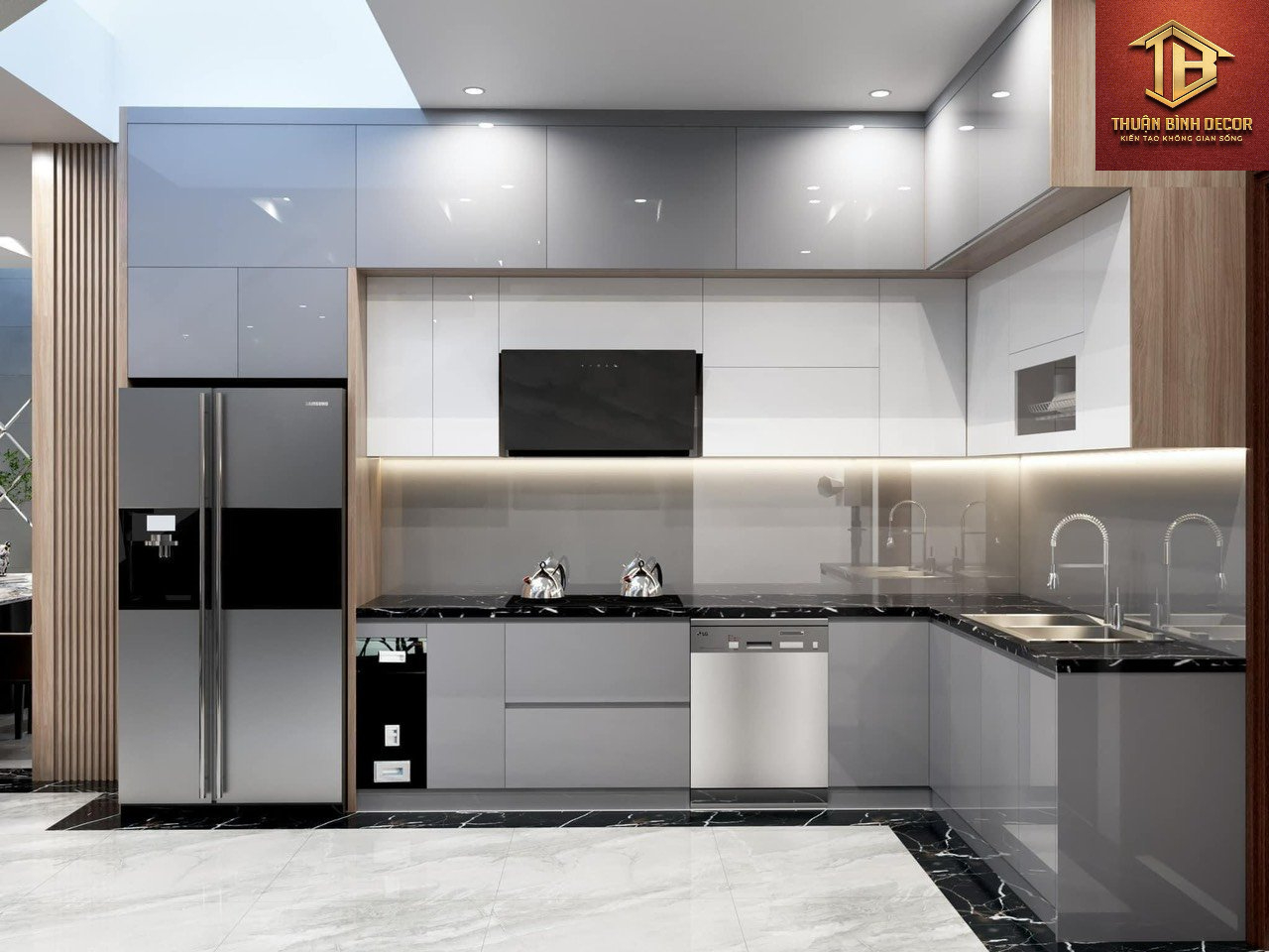 tủ bếp gỗ mdf