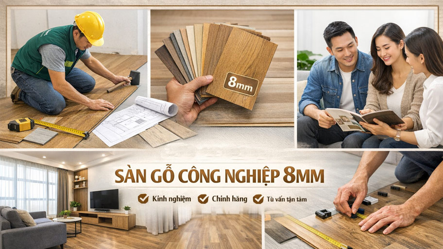 Lý do nên chọn sàn gỗ công nghiệp 8mm tại Thuận Bình Decor