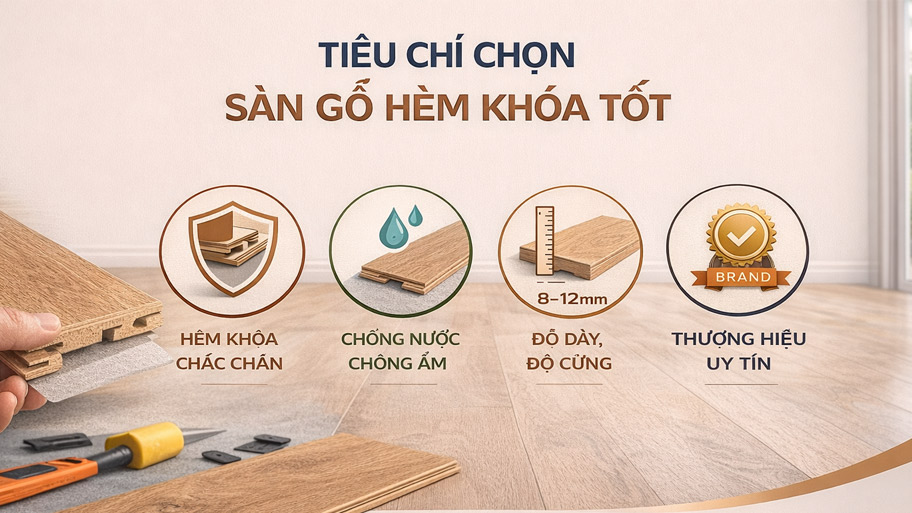 Tiêu chí chọn sàn gỗ hèm khóa tốt