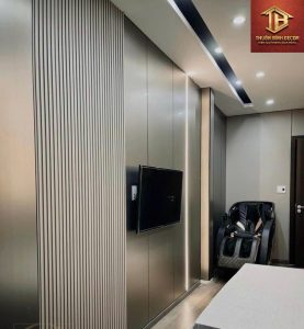 Vách ốp tường phòng khách
