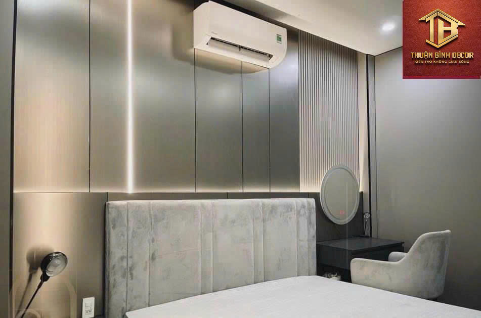 Vách ốp tường phòng ngủ sang trọng