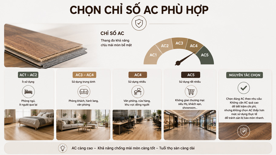 Chọn chỉ số AC phù hợp
