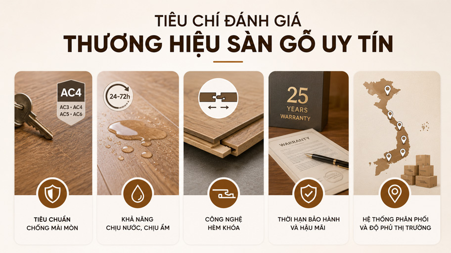 Tiêu chí nào đánh giá một thương hiệu sàn gỗ uy tín